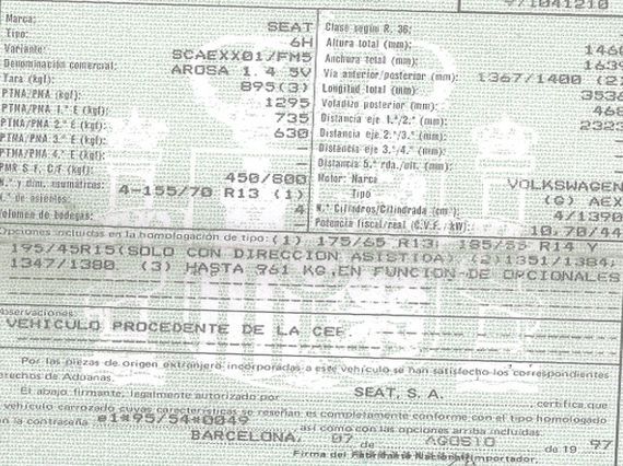 DESPIECE SEAT AROSA - Imagen 5
