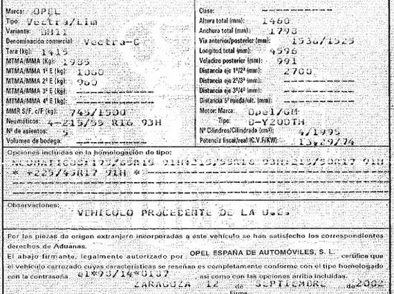 DESPIECE OPEL VECTRA C - Imagen 5