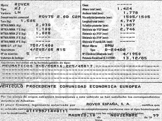 DESPIECE ROVER 75 - Imagen 5