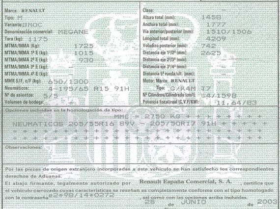 DESPIECE RENAULT MEGANE II - Imagen 5