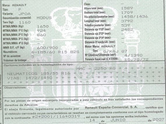DESPIECE RENAULT MODUS - Imagen 5