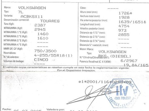 DESPIECE VOLKSWAGEN TOUAREG - Imagen 5