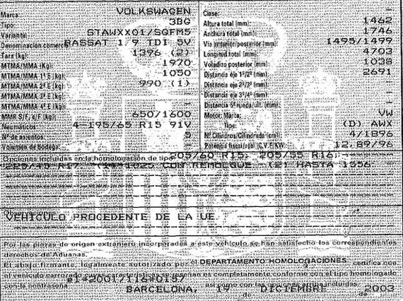 DESPIECE VOLKSWAGEN PASSAT B5.5 - Imagen 5