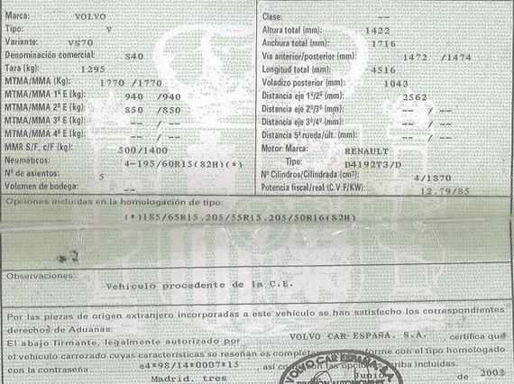 DESPIECE VOLVO S40 - Imagen 5