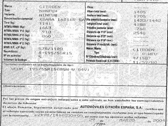 DESPIECE CITROEN XSARA - Imagen 5