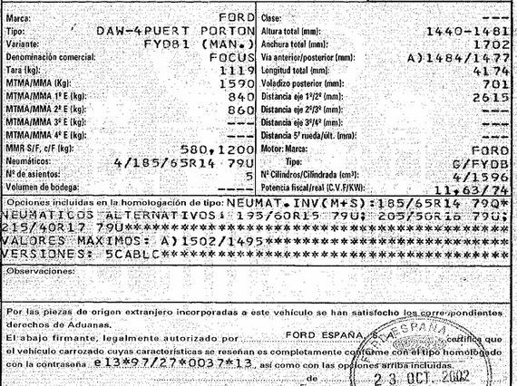 DESPIECE FORD FOCUS - Imagen 5