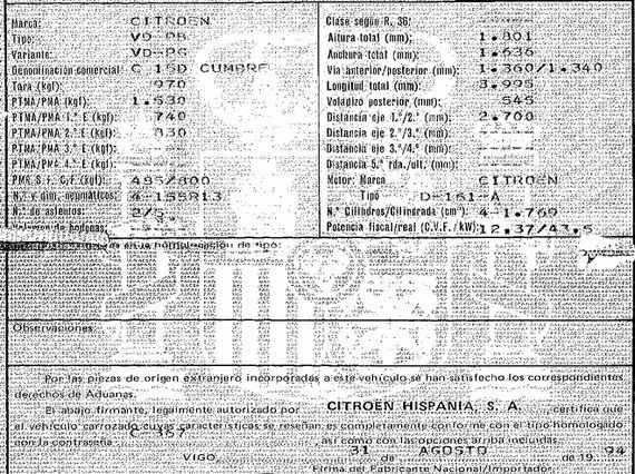 DESPIECE CITROEN C15 - Imagen 5