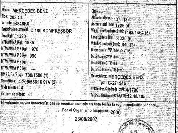 DESPIECE MERCEDES C180 KOMPRESSOR - Imagen 5