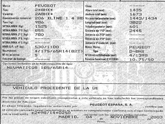 DESPIECE PEUGEOT 206 - Imagen 5