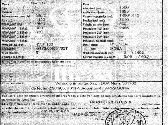 DESPIECE HYUNDAI GETZ - Imagen 5