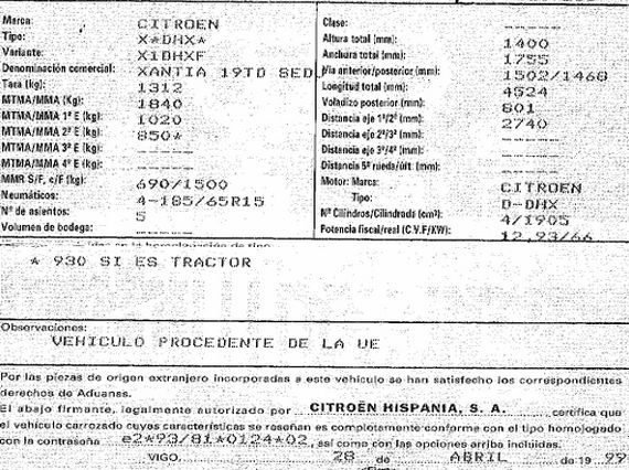 DESPIECE CITROEN XANTIA - Imagen 5
