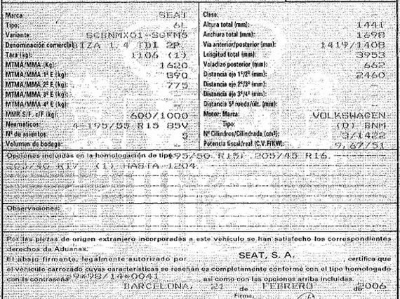 DESPIECE SEAT IBIZA III - Imagen 5