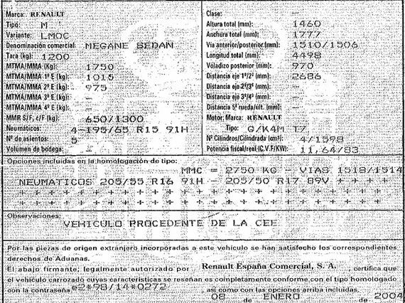 DESPIECE RENAULT MEGANE II SEDAN - Imagen 5